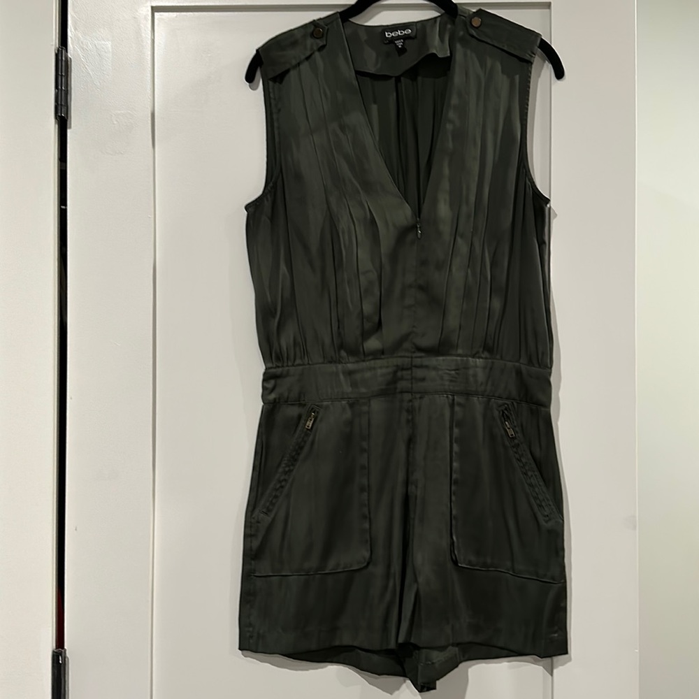 Bebe Romper in olive green